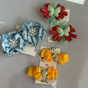 🌺Bundle!Colorful Handmade Hair Bow Set
